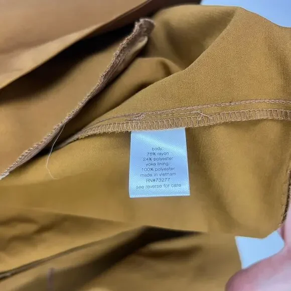 Elizabeth and James Oversized Double Breasted Blazer Jacket XXL Camel - Picture 7 of 7